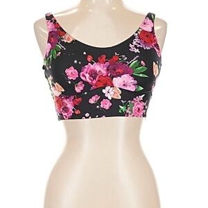 Victoria's Secret Black and Pink Floral Bralette